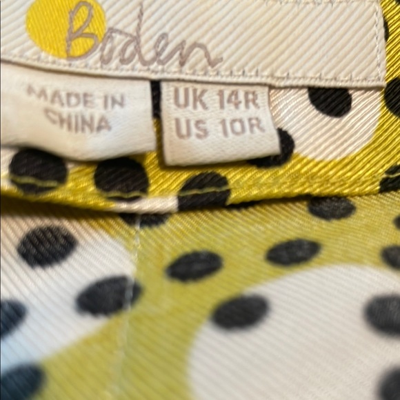 Boden Polka Dot Midi Dress - Green and White - Picture 3 of 7